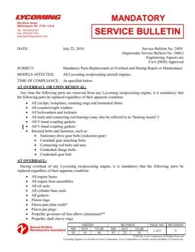 service bulletins continental compression test|lycoming compression test service bulletin.